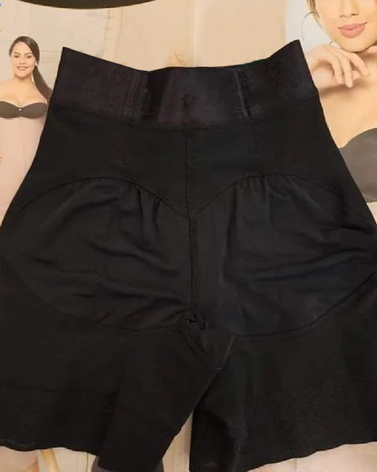 High Waist Side Zipper Butter Lifter Faja Shorts