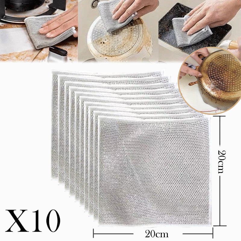 🔥Last Day Clearance Sale - 50% OFF -Multipurpose Wire Miracle Cleaning Cloths (BUY 2 FREE SHIPPING)
