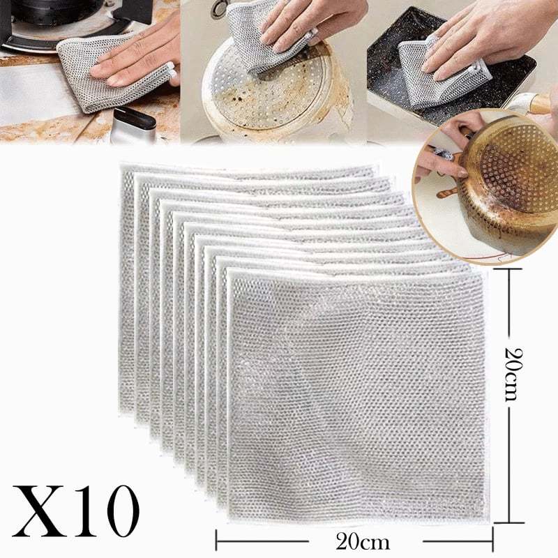 🔥Last Day Clearance Sale - 50% OFF -Multipurpose Wire Miracle Cleaning Cloths (BUY 2 FREE SHIPPING)