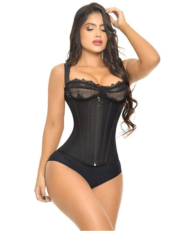 Ultra Waist Girdle With 13 Wheels With Brooches And Closure, Creates Hourglass Silhouette