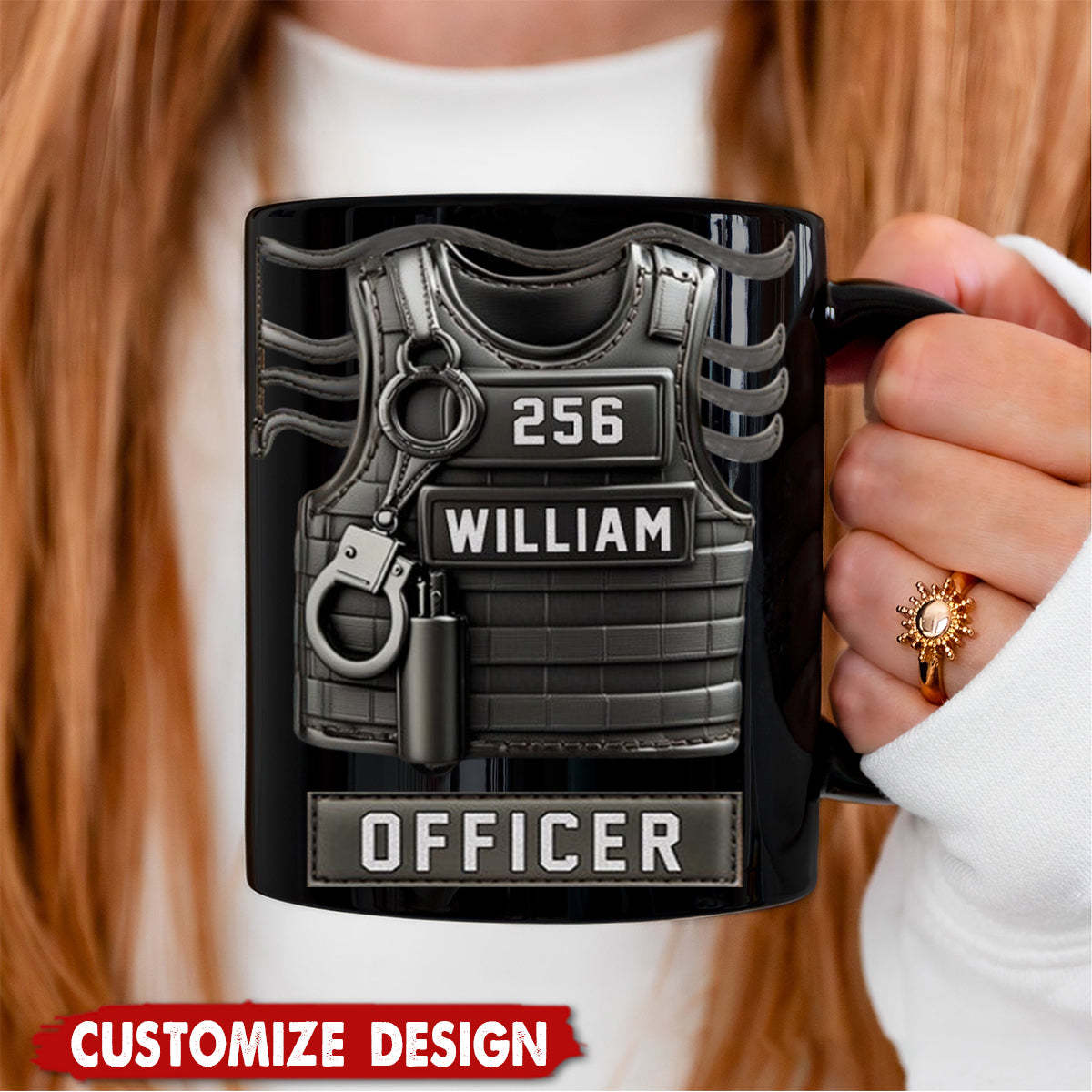 Serve And Protect - Personalized Police Officer Coffee Mug