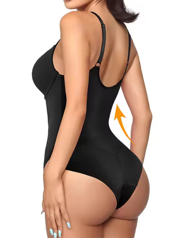 Tight Waist And Hip Lifting Sling Body Shaping Bodysuit