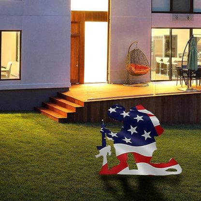 Last Day 49% OFF - Memorial metal plaque for soldiers- American flag
