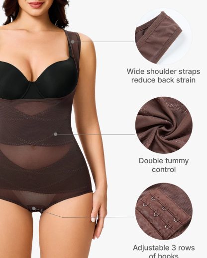Mesh Tummy Tuck Body Triangle Shapewear