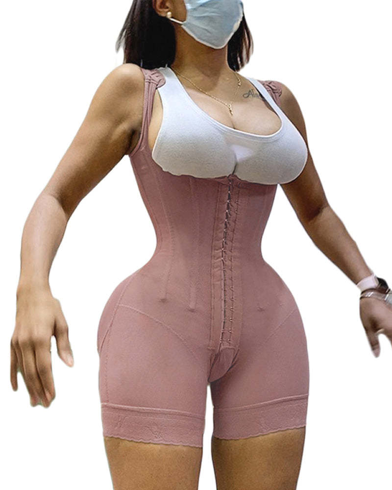 Women's Shapewear HOOK AND EYE CLOSURE Tummy Control  Adjustable Crotch  Open Bust Bodysuit
