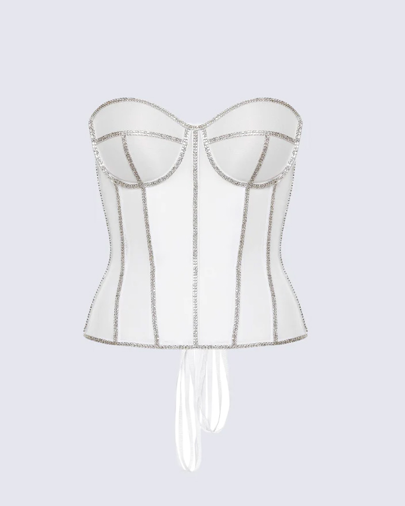 Rhinestone Mesh Sexy Restraint Belt