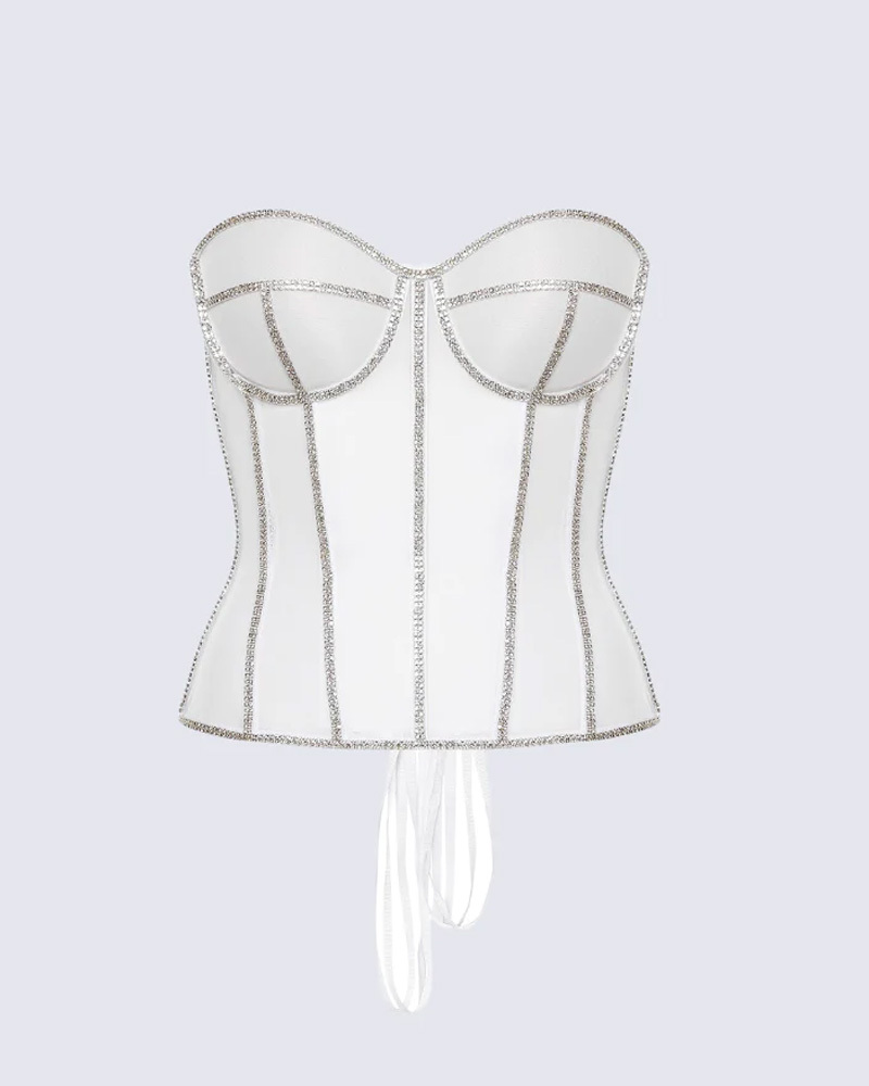 Rhinestone Mesh Sexy Restraint Belt