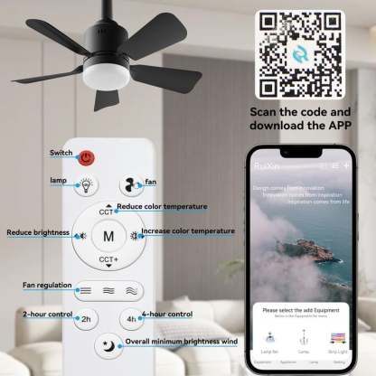 💡 Smart Plug-In Ceiling Fan Light – Remote-Controlled Airflow & Illumination Combo
