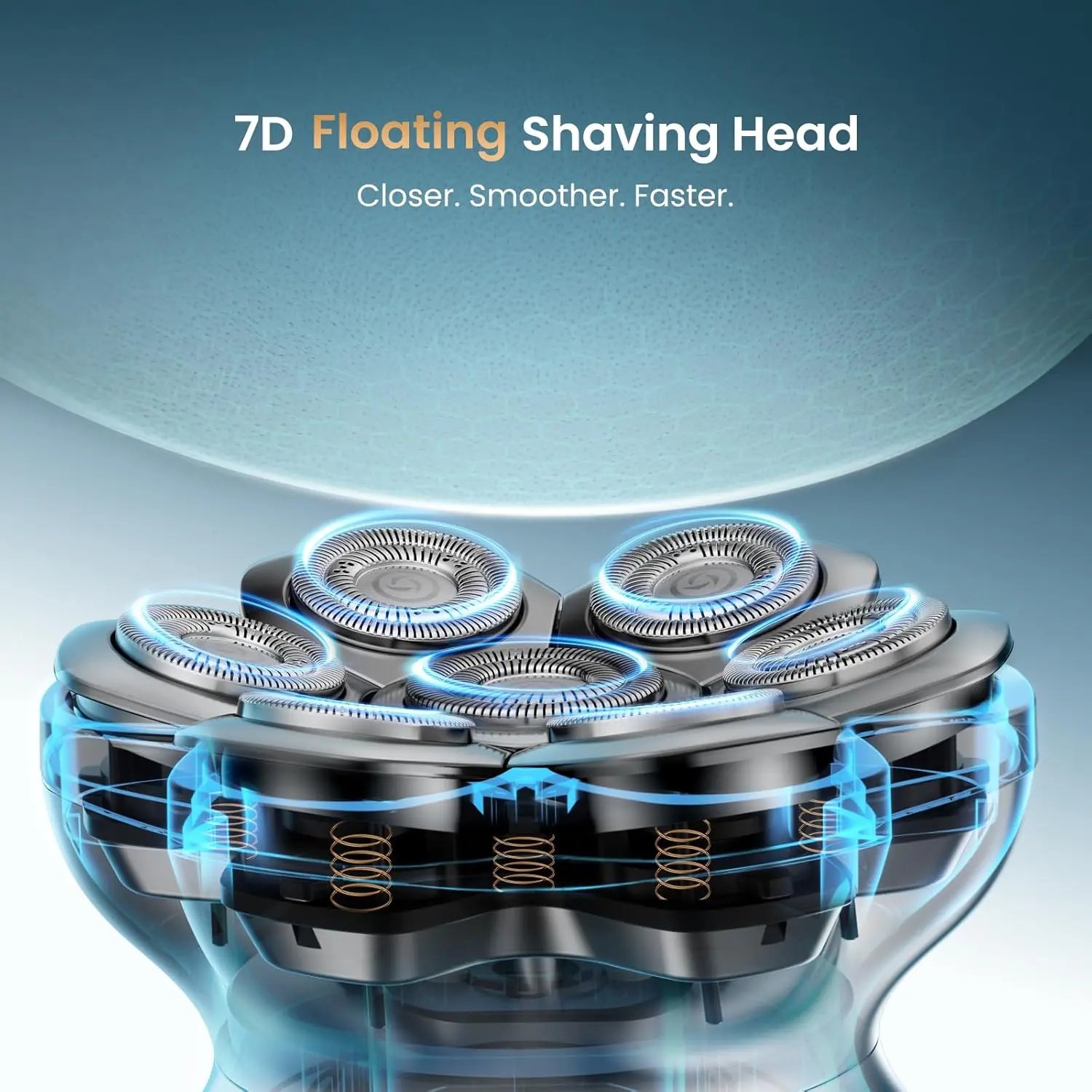 7D floating shaving head