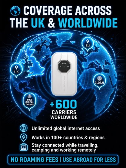 [Global Coverage, Free for Life] Boundless Portable Wi-Fi