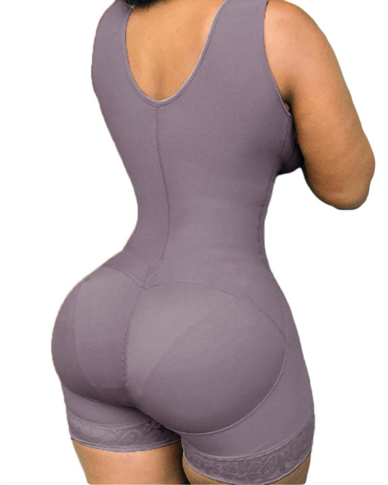 Full Back Coverage High Compression Powernet Garment With Bra