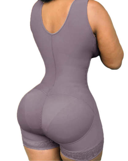 Full Back Coverage High Compression Powernet Garment With Bra