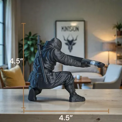 Ninja Warrior Pen Holder With Sword and Weapon Accessories