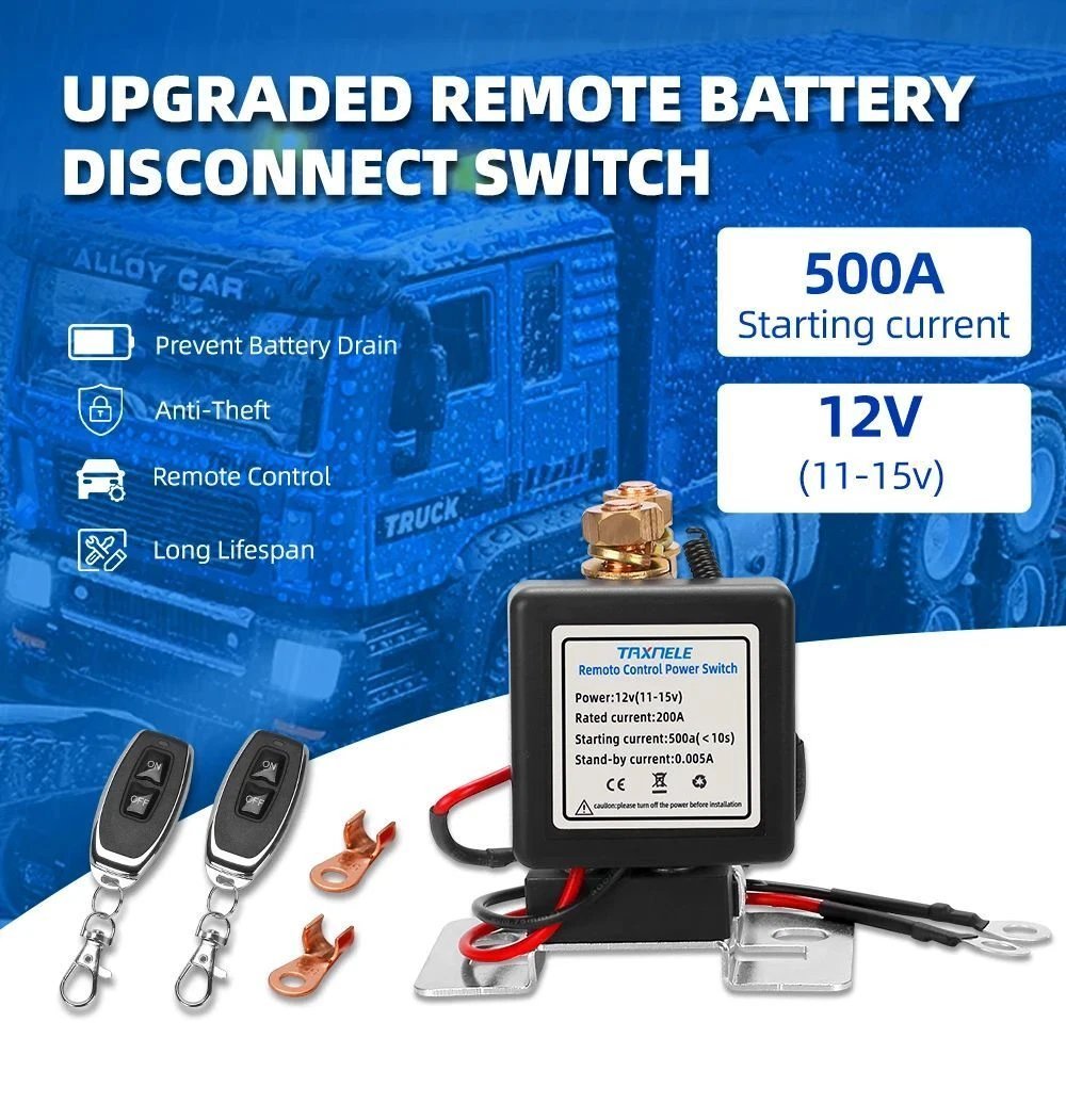 WIRELESS REMOTE CONTROL BATTERY RELAY SWITCH 🔌