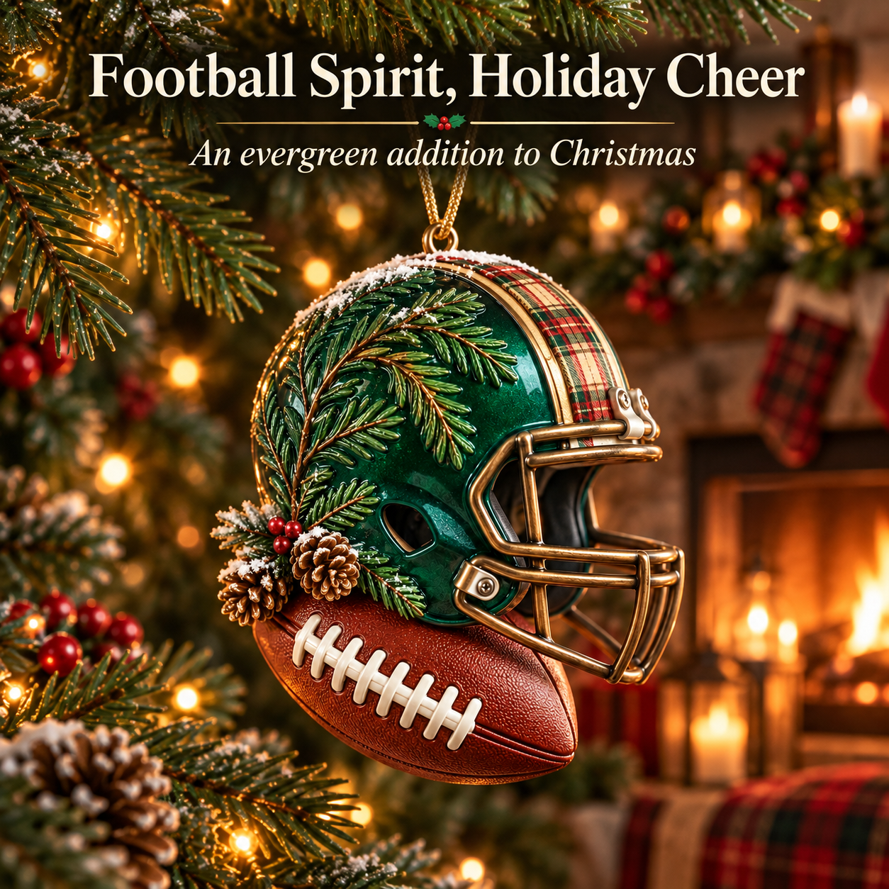 2026 football helmet Christmas ornament collection