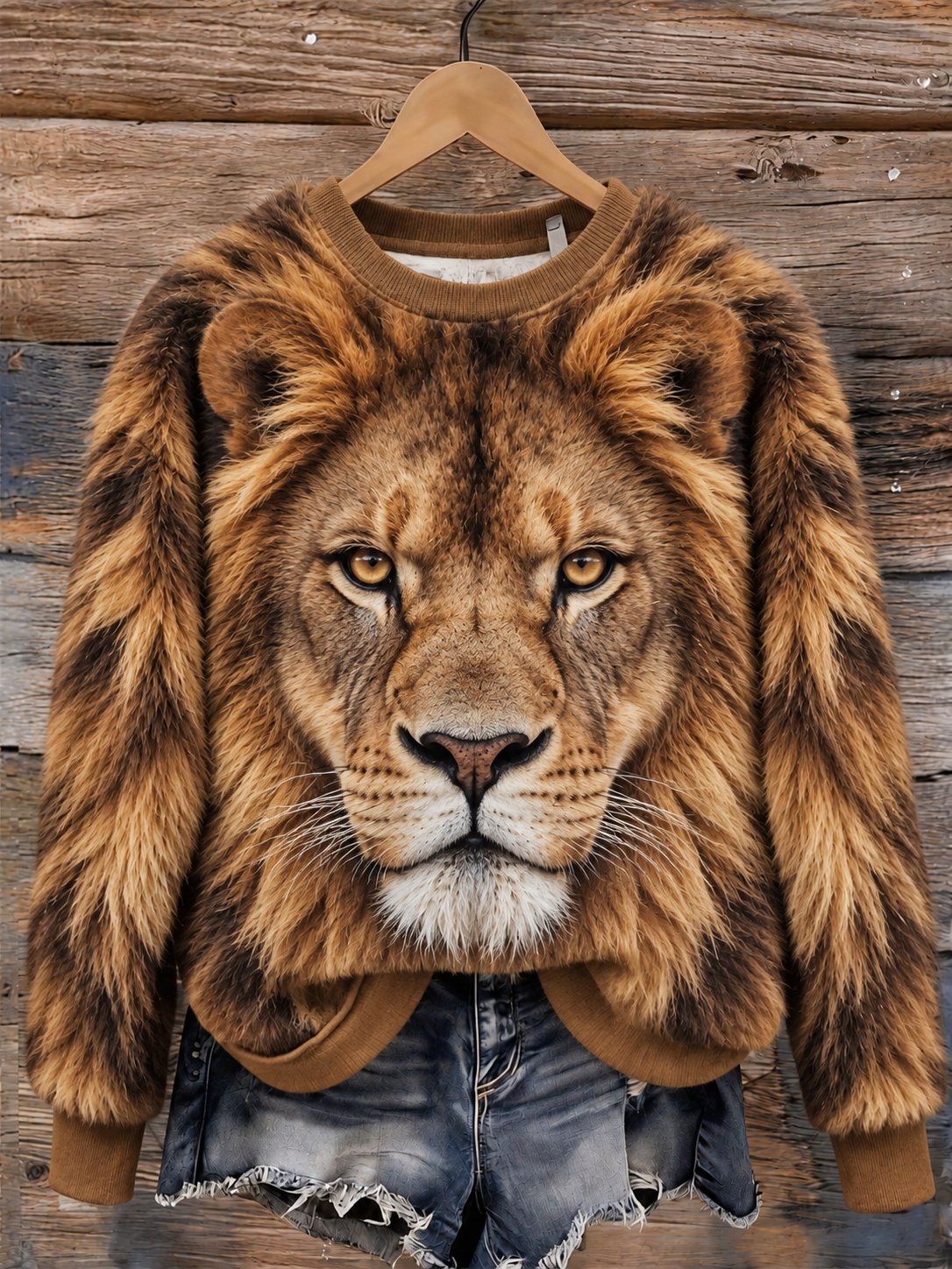 Women's Casual Animal Print Sweatshirt - Design 8
