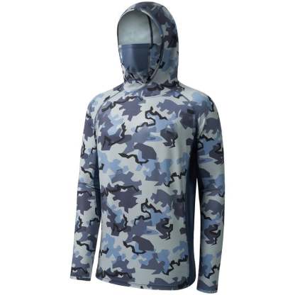 🔥 Ultimate Sun Shield Hunting Shirt – UPF 50+ Camo Hoodie with Built-In Mask for Fishing & Outdoor Use