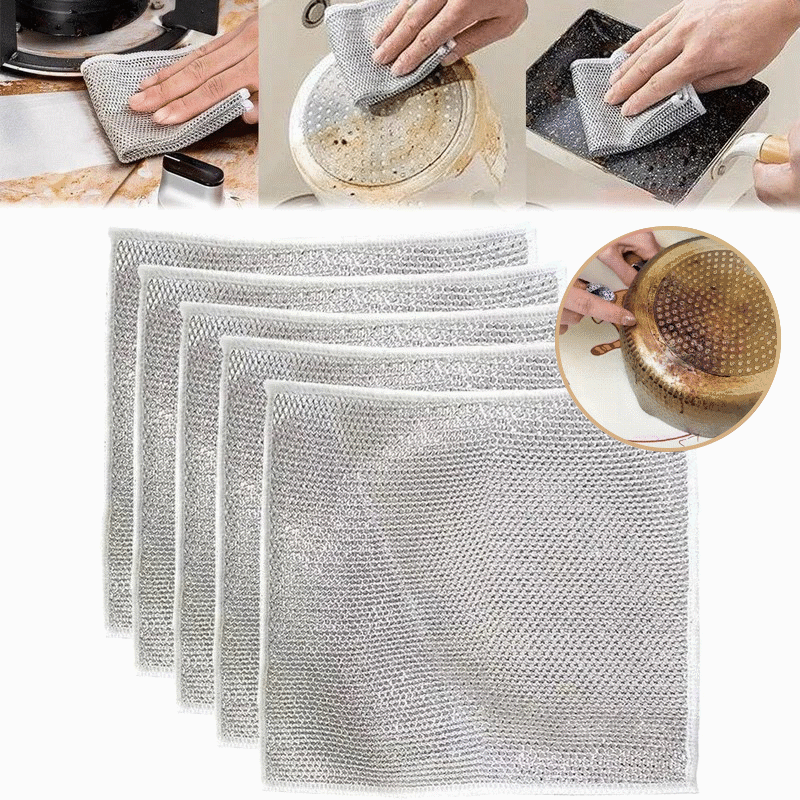 🔥Last Day Clearance Sale - 50% OFF -Multipurpose Wire Miracle Cleaning Cloths (BUY 2 FREE SHIPPING)