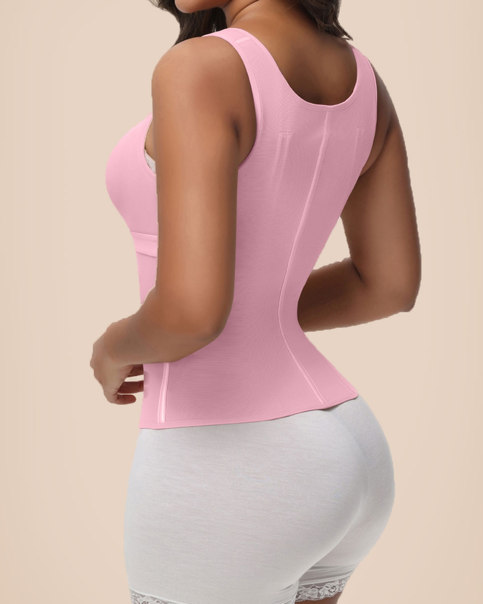 Extreme Latex Corset Waist Vest With Bra