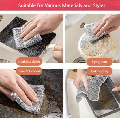 🔥Last Day Clearance Sale - 50% OFF -Multipurpose Wire Miracle Cleaning Cloths (BUY 2 FREE SHIPPING)