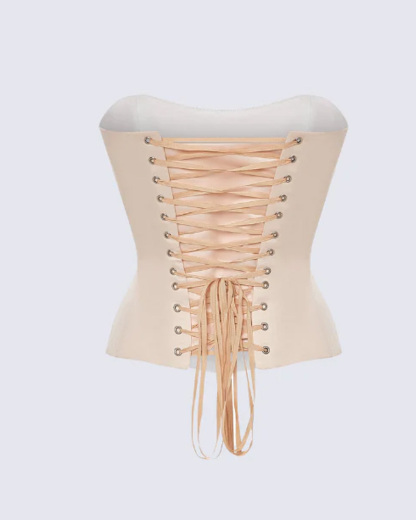 Temperament-Encasing Satin Corset