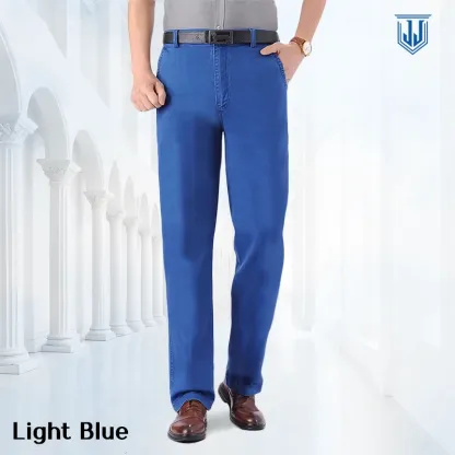 Men's Classic Straight Fit Stretch Jeans