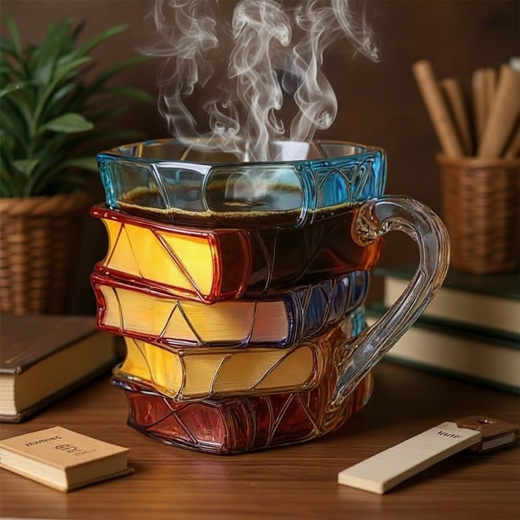 🔥Hot Sale 49% off🌟Novelty 3D Painted Book Mug— Where Literature Meet