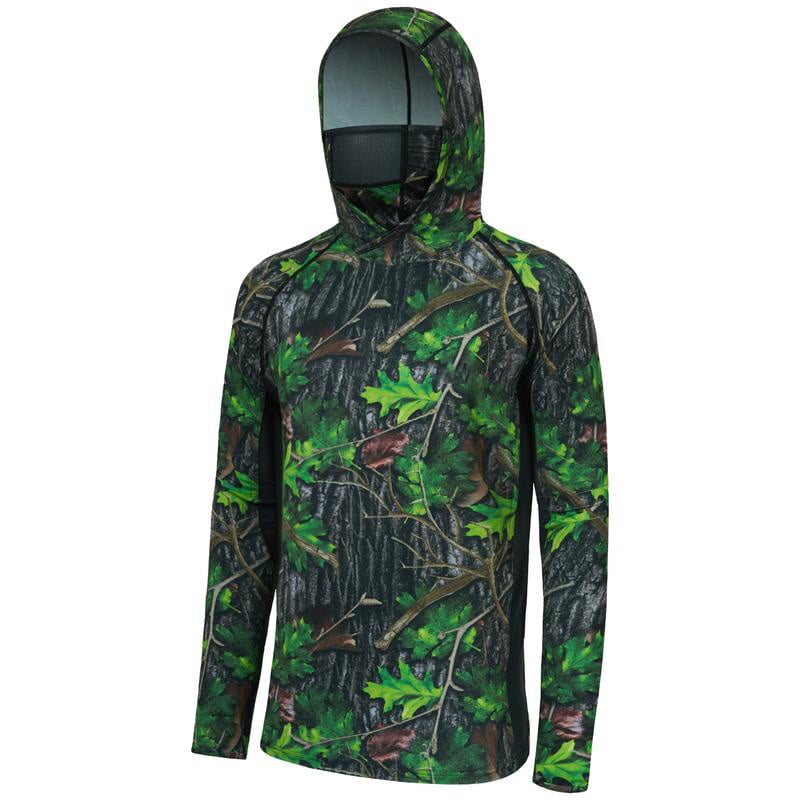 🔥 Ultimate Sun Shield Hunting Shirt – UPF 50+ Camo Hoodie with Built-In Mask for Fishing & Outdoor Use