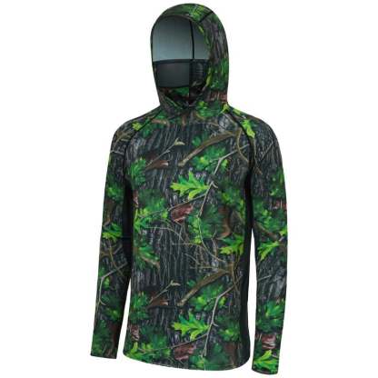 🔥 Ultimate Sun Shield Hunting Shirt – UPF 50+ Camo Hoodie with Built-In Mask for Fishing & Outdoor Use
