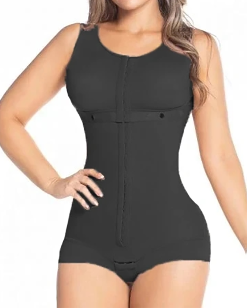Shapewear For Women Hook And Eye Closure Breast Support Tummy Control Triangle Bodysuit Bodyshaper