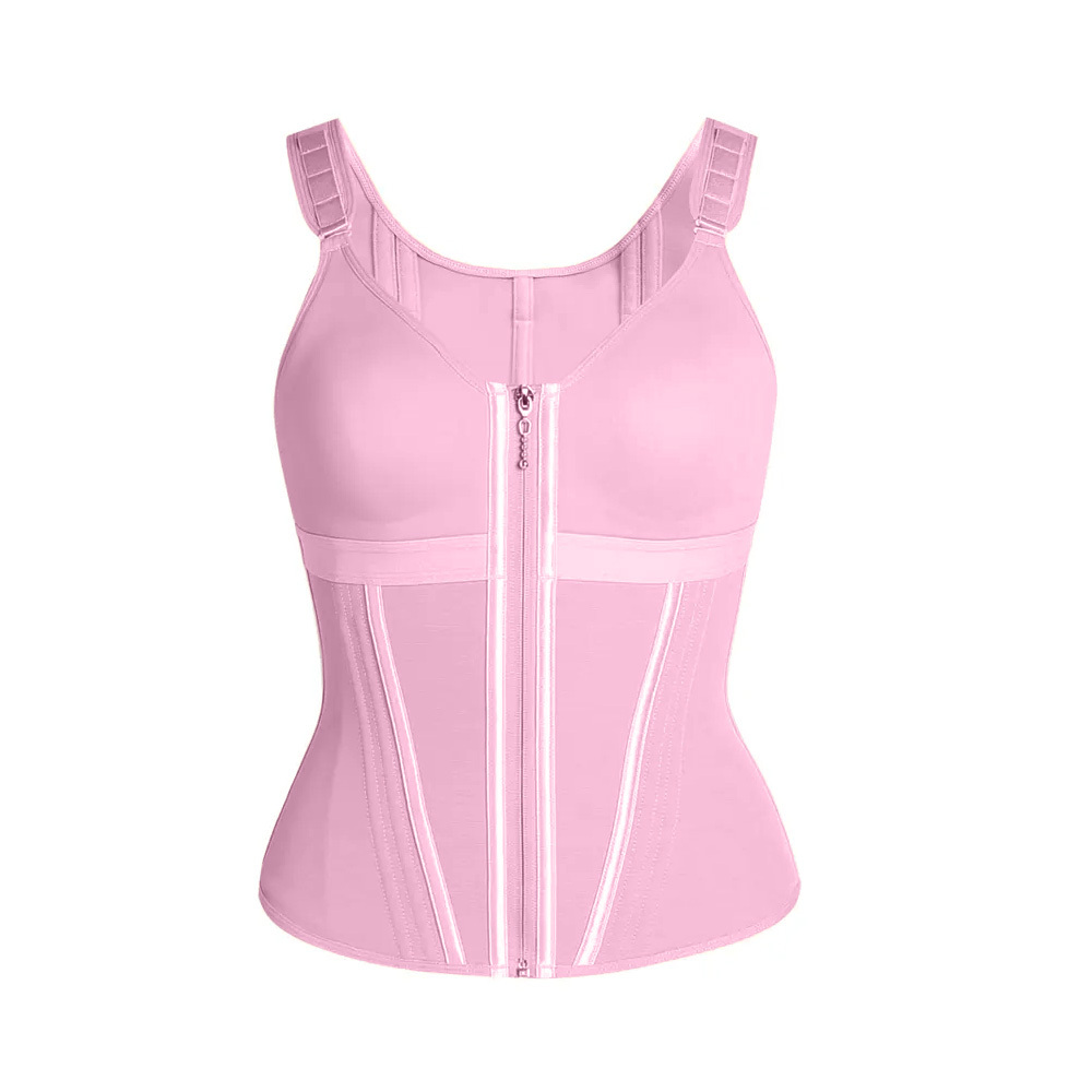 Extreme Latex Corset Waist Vest With Bra