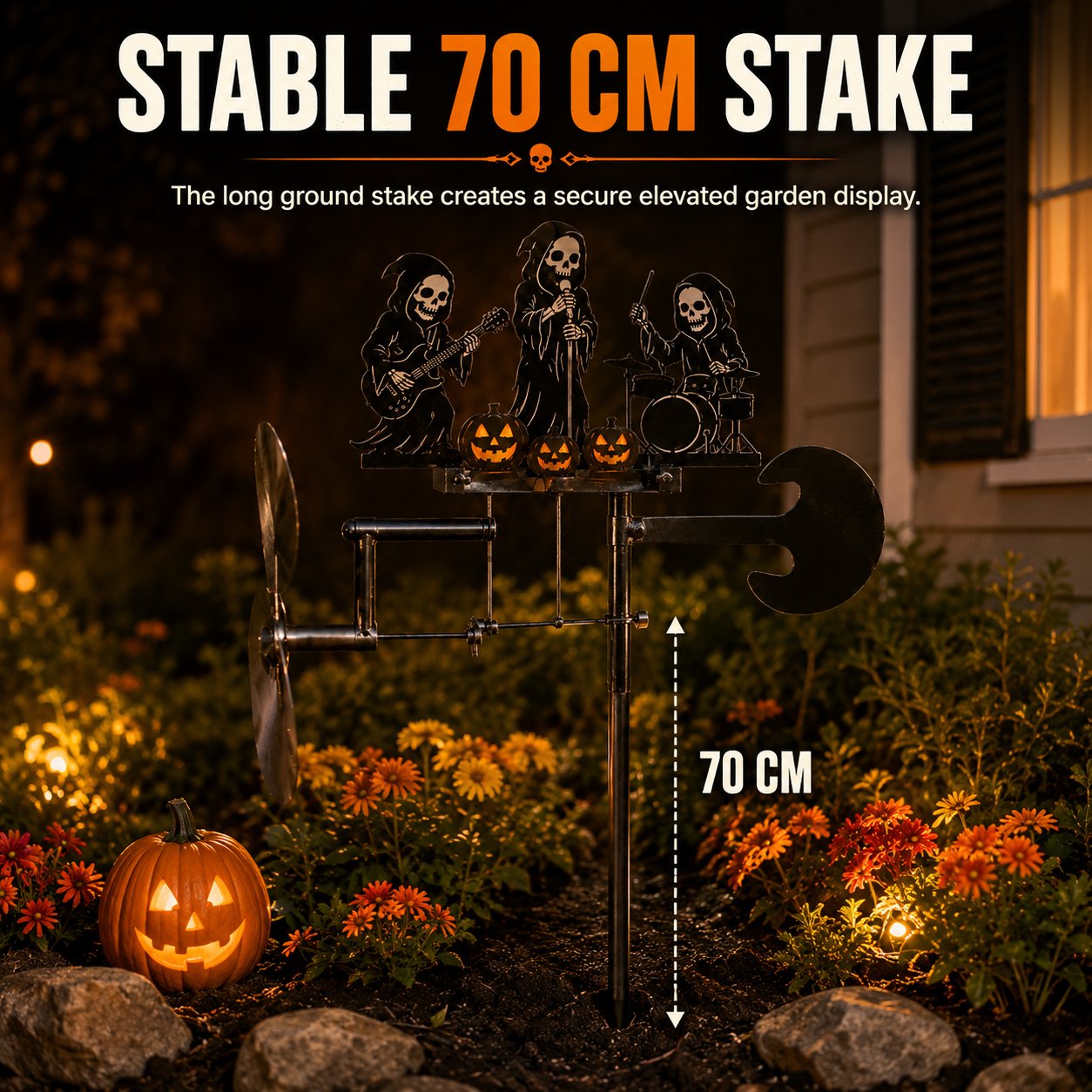 70 centimeter ground stake for skeleton wind spinner