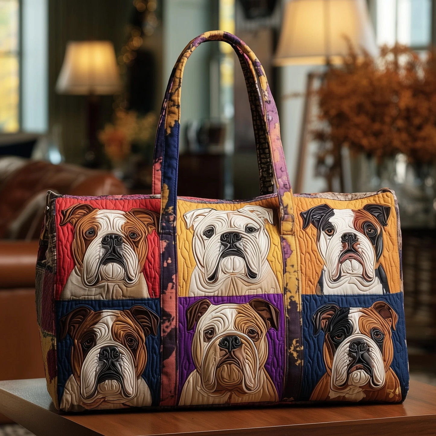 French Bulldog Quilted Duffle Bag GFTOMA3554