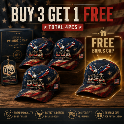 🦅Last Day 49% OFF - USA Faith, Family & Freedom Cap