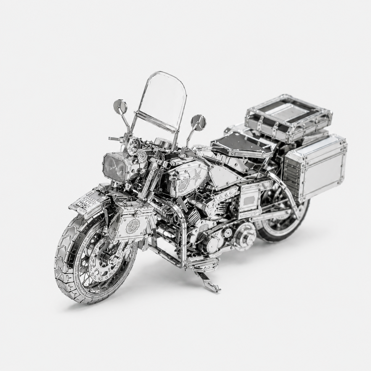 🔥Last Day 49% OFF - Silver Motorcycle 3D Metal Assembly Puzzle