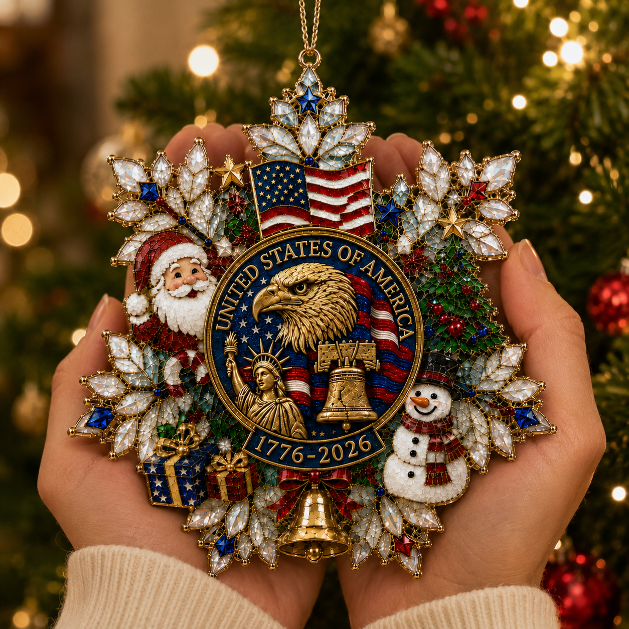USA 1776-2026 Christmas Ornament — Limited Edition Holiday Keepsake