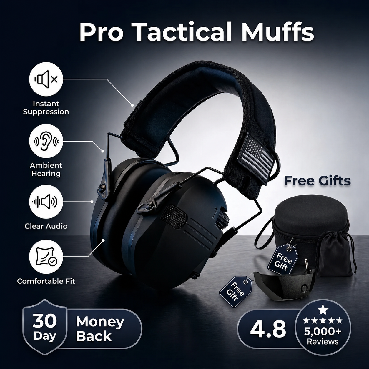 Hunting Noise Reduction Earmuffs