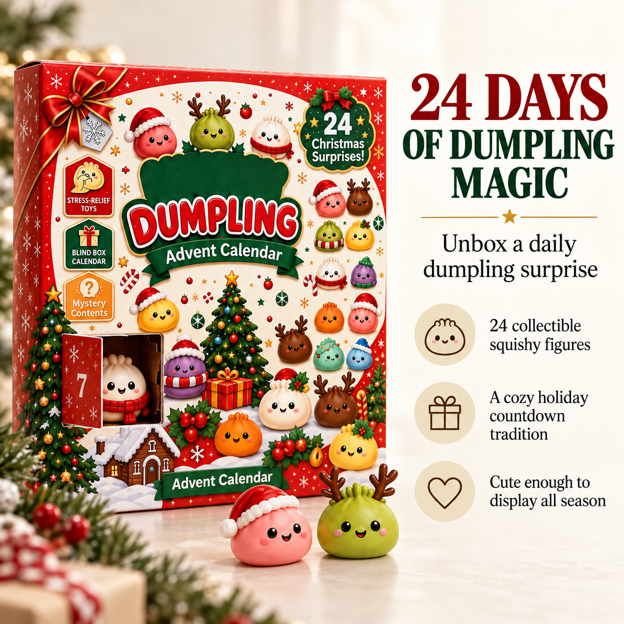Dumpling Advent Calendar characters