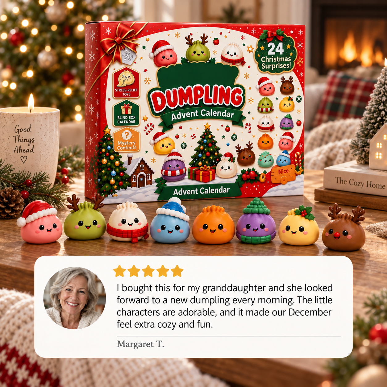 Christmas dumpling collectible characters