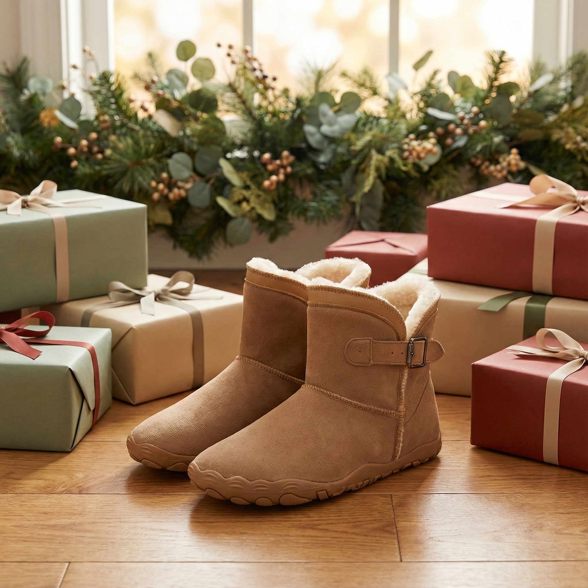 [NEW] Cozely - Women’s Fur-Lined & Ergonomic Barefoot Shoes