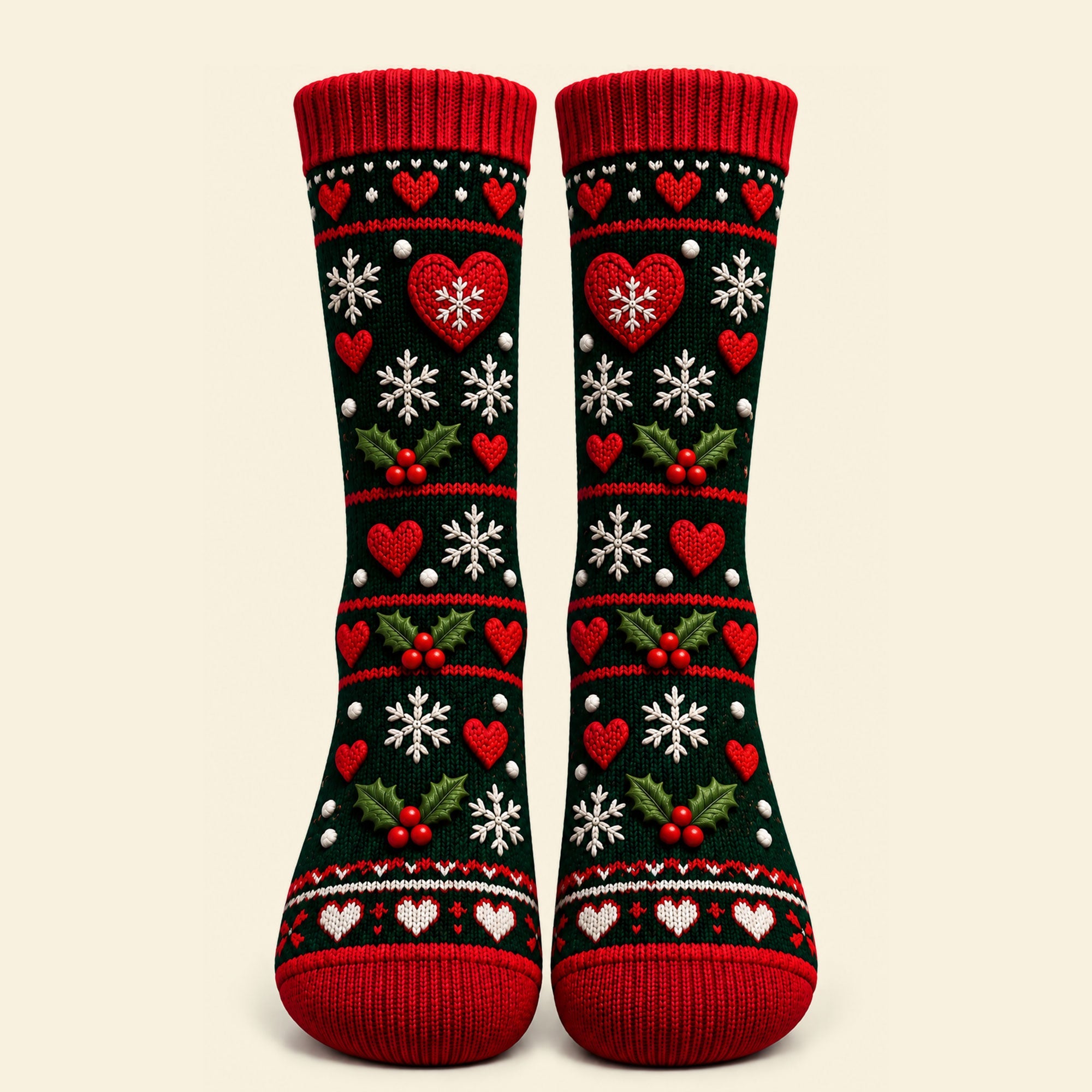 Old Naughty Santa Couples Middle Tube Socks - Personalized Christmas Gifts For Couples
