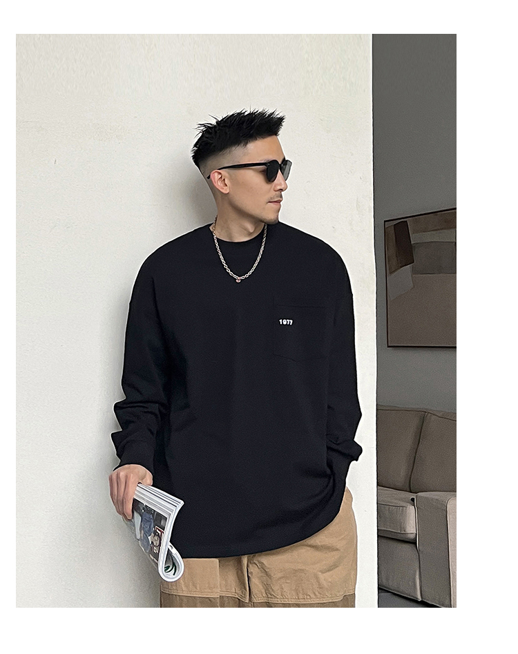 [Copy]Men's Stand Collar Contrast Patchwork Sweatshirt