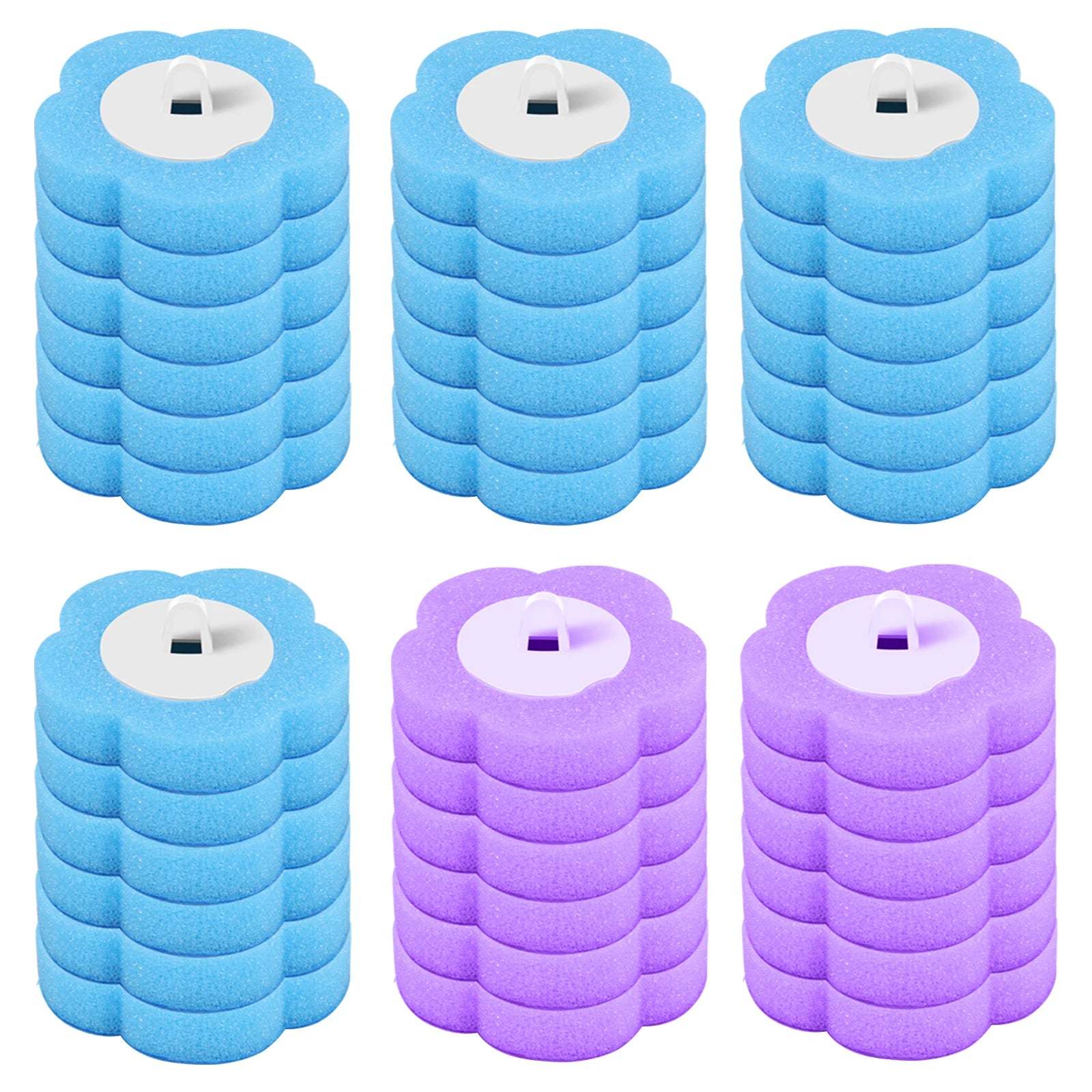 18/24Pcs Disposable Toilet Brush Cleaner WC Replacement Sponge Pad Toilet Cleaning Brush Refills Bathroom cleaning accessories