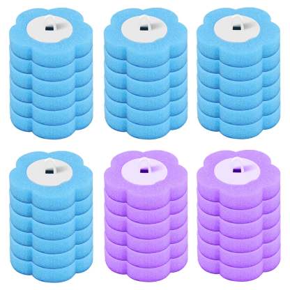 18/24Pcs Disposable Toilet Brush Cleaner WC Replacement Sponge Pad Toilet Cleaning Brush Refills Bathroom cleaning accessories