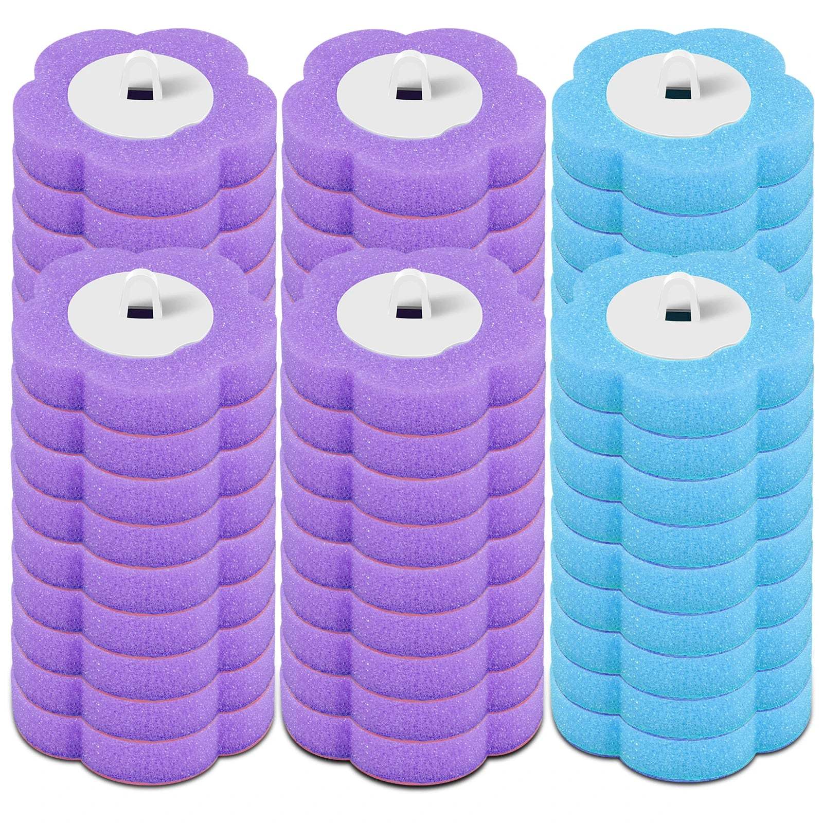 18/24Pcs Disposable Toilet Brush Cleaner WC Replacement Sponge Pad Toilet Cleaning Brush Refills Bathroom cleaning accessories