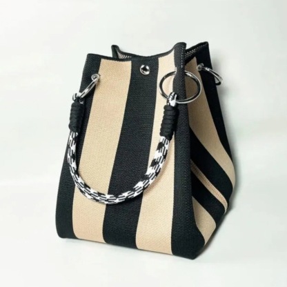 Women Handmade Crochet Boho Woven Knitted Bucket Bag