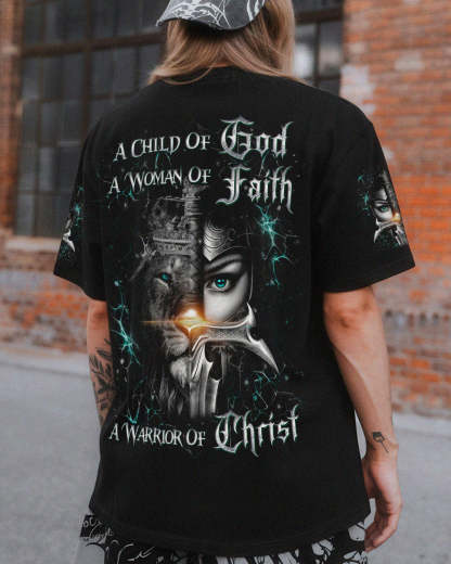 A Child Of God A Woman Of Faith Women's All Over Print Shirt - Yhdu0907243