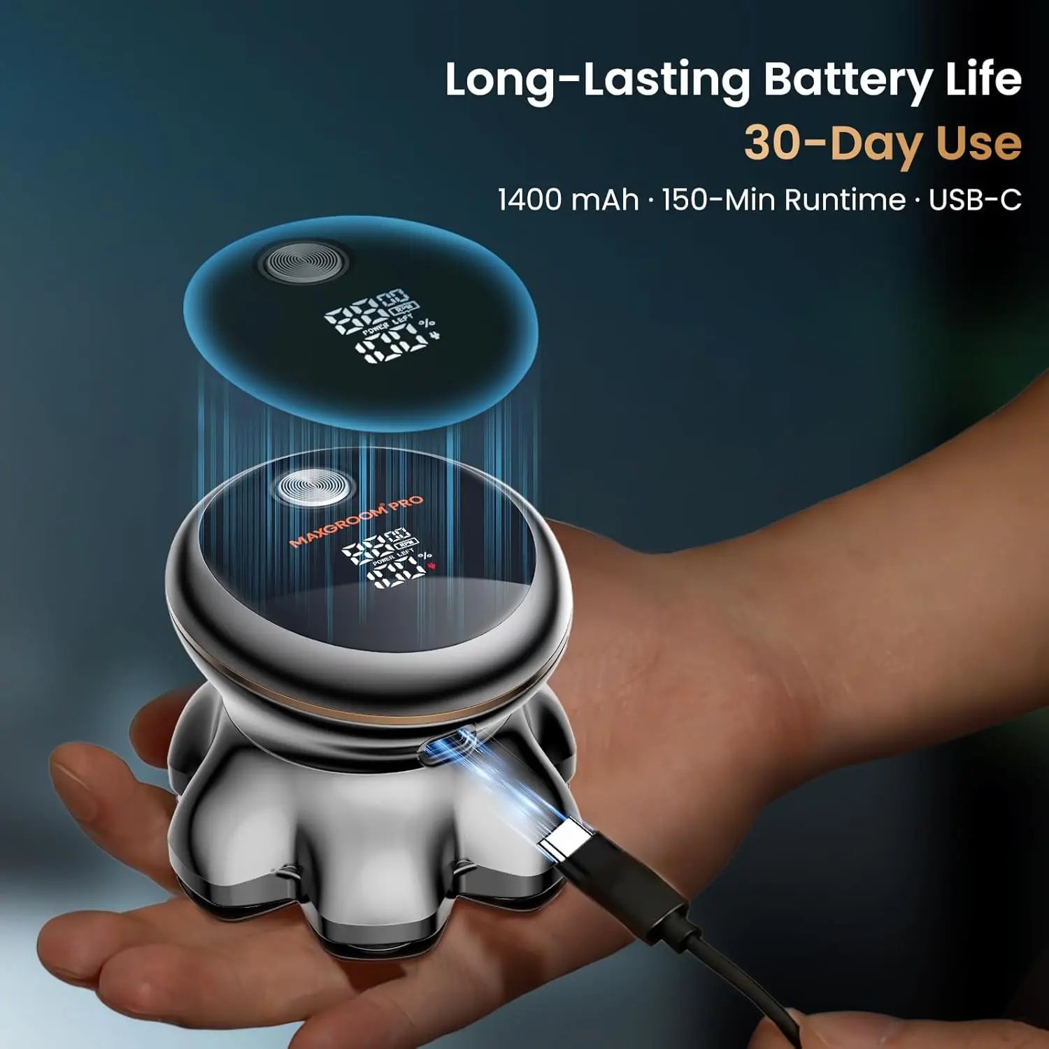 Long-lasting battery and USB-C charging