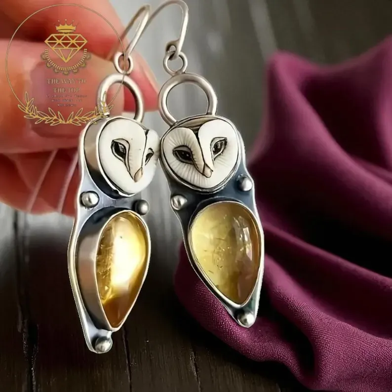 🦉 Wisdom in Every Detail – Handcrafted Owl Earrings