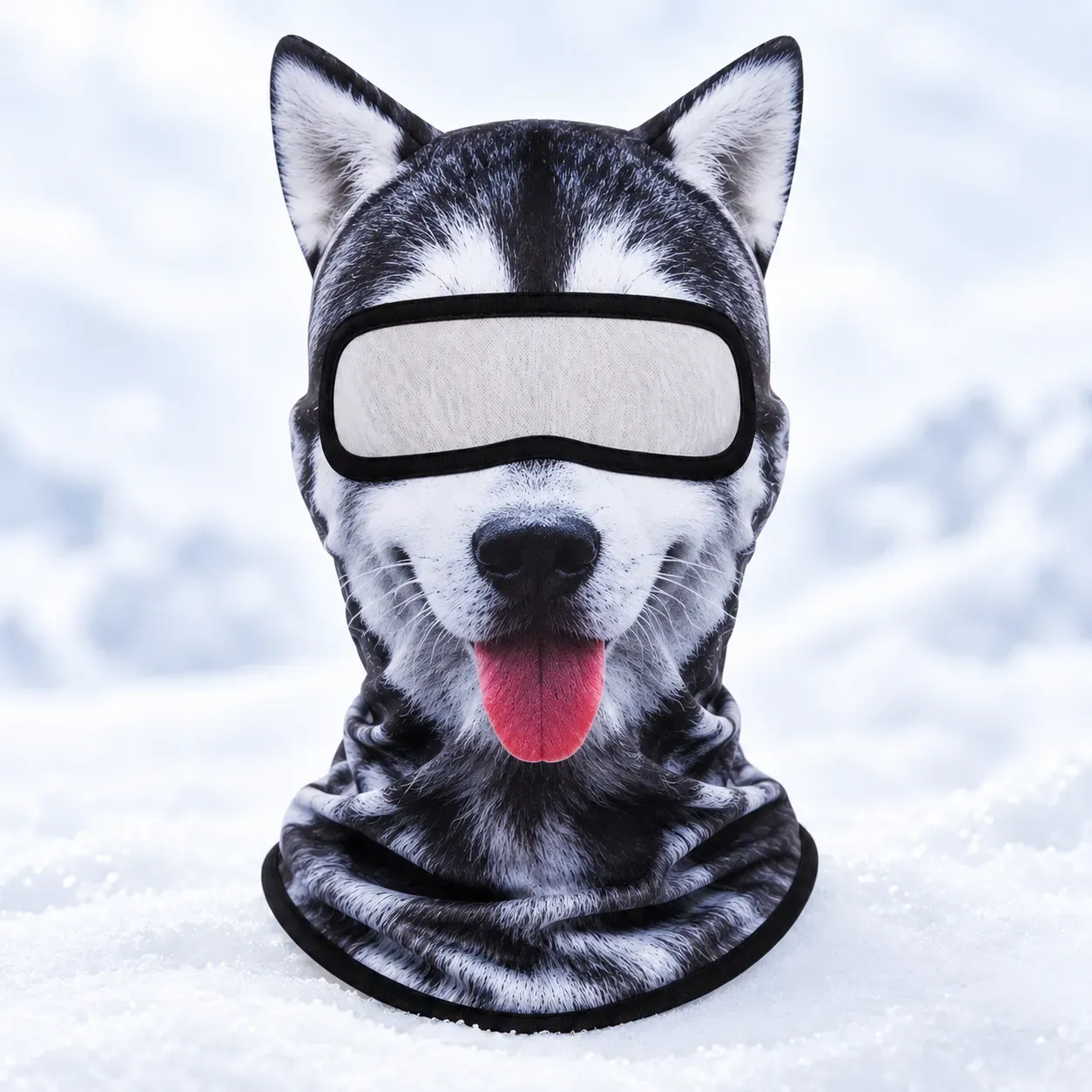 🐱 3D Cat Ski Balaclava – Eye-Catching Animal Face Mask for Outdoor Fun!